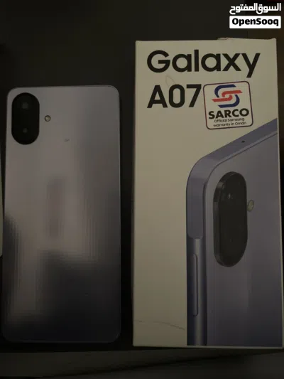 جالاكسي A07 سامسونج فضي مستعمل بحالة ممتازة مع علبة و64 جيجابايت 3
