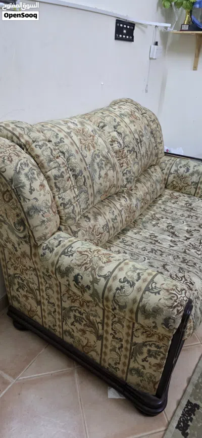 Two Seater Sofa, 3 Door cupboard, Table Complete 2