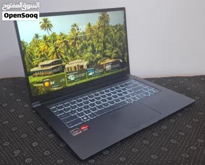 MSI AMD Ryzen 5 Graphics Laptop Like New Mettalic Body 512GB NVMe 15.6" FHD Display AMD Graphics 3