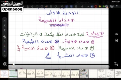 الدورة الصيفية المكثفة في مادة الرياضيات للصفوف من 8 الى صف 11 طالبات فقط اونلاين و حضوري 2
