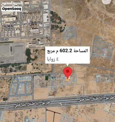 للبيع أرض سكنيه في بركاء الرميس شمال قريبه من الشارع البحري وقريبه من شاليهات وإستراحات بمساحة 600 م 4