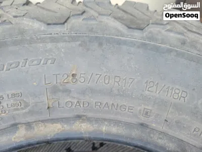 285/70 R17 4 tires BF Goodrich 2020 model 4