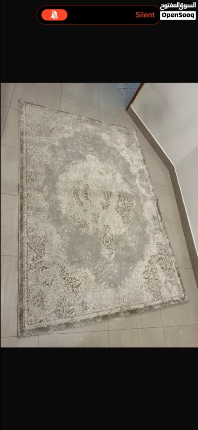 سجاده لون بيج مقاس 150x220 cm ناعمه جديده 3