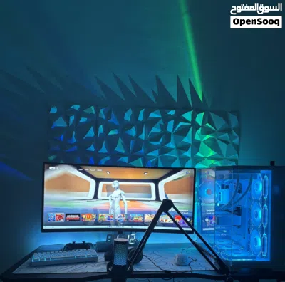 للبيع قطع من الست آب لاعدا البي سي الشاه وماوس كيبورد وطاوله ومايك وجاهز بلاستيشن فايف 3