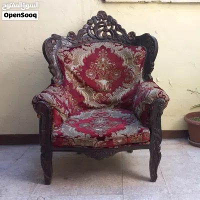 طقم كنب قديم (أنتيك) باروك فرنسي خشب زان 2