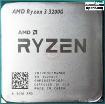 للبيع معالج رايزن اقتصادي للالعاب بسعر كلش حلو اسمه AMD RYZEN 3 3200G PRO معالج اخو الجديد مستعمل 3