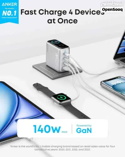 شاحن Anker zolo 140w مكرشم 3