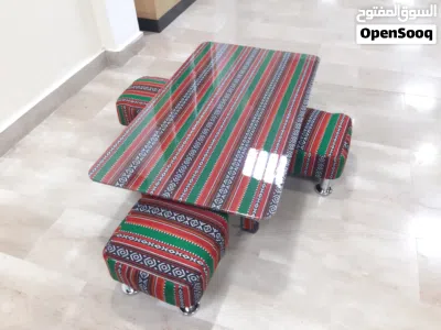 البدر للمفروشات مجموعة أعمال خشبية خفيفة في الورشة طبلية 75 سم وارتفاع تقريبا 25 سم السعر 8 ريال 2