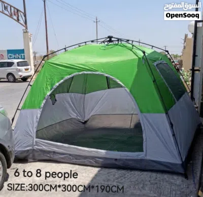 portable family camping tent is designed to accommodate 6 to 8 people 2