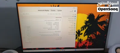 للبيع شاشة جيمنج 27 بوصه 170 هرتز بانل ips الشاشه استعمال خفيفي جداً حتا القاعده قاعده بل نايلو 3
