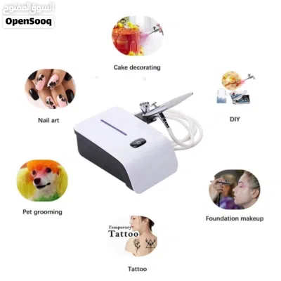 ضاغط الهواء المنزلي airbrush للتلوين ولصناع الخلويات والشكلاته وللبخ المنزلي 3