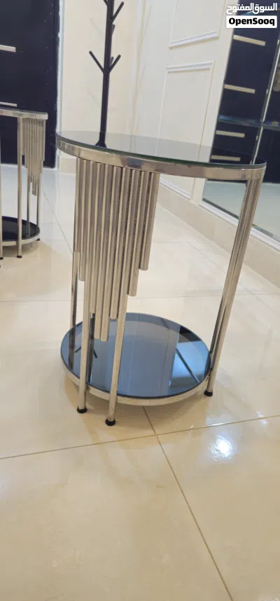 طقم امياز او طاولات غرف جلوس او مجالس مكونه من دورين زجاج 4