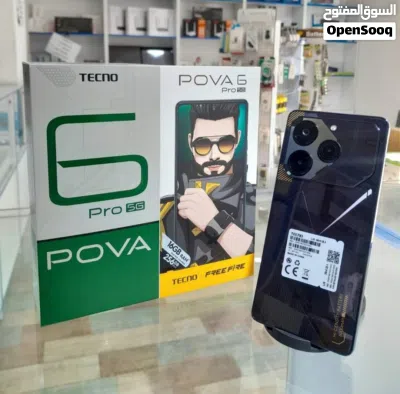 مستعمل اخو الجديد pova 6 pro 5G رام 24 جيجا 256 مكفول بالشركة متوفر توصيل 4