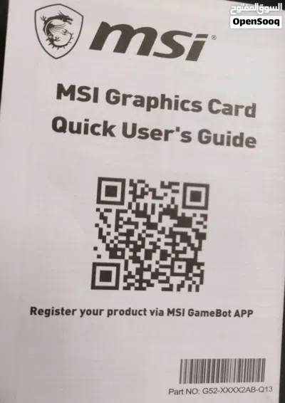كرت شاشة للبيع MSI RTX 2060 Ventus 6GB OC بحالة ممتازة 4