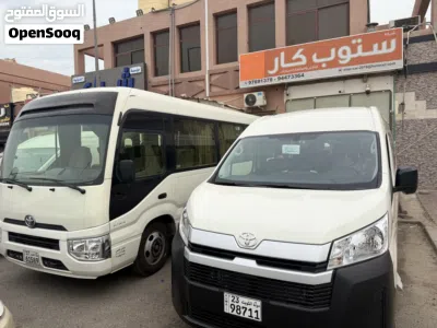 Renting Coaster buses (22 passengers) and Hiace vans (12 passengers) of various models. 3
