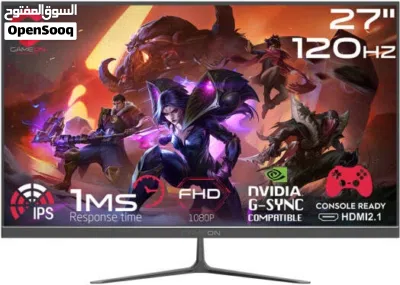 شاشة GameOn 27 بوصة IPS 120Hz Full HD – تدعم PS5 و FreeSync 3