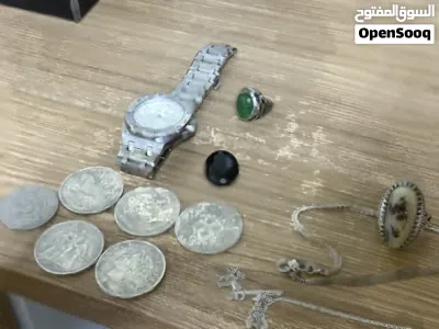 شوي مقتنيات للبيع خاتم فضة وعمل وفضة صور موجوده قدامك للبيع 2
