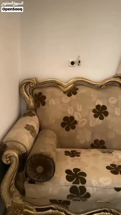 طقم كنب تفصيل خشب زان 7مقاعد 220دينار اربد 2
