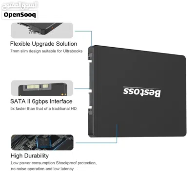 هارد داخلي حجم 2.5 بوصة من ماركة Bestoss بسعة 240GB Bestoss 240GB SATA SSD 2.5in 3