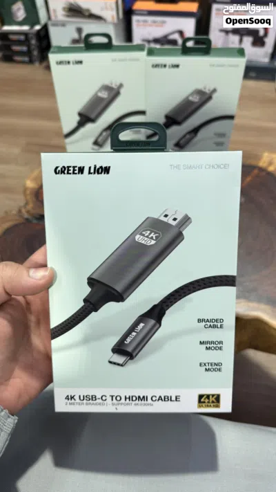 كيبل جرين ليون الذكي منفذ USB-C إلى HDMI بدقة 4K 2