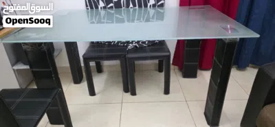 Glass Top Dining Table with 5-Chair for Sale. 4