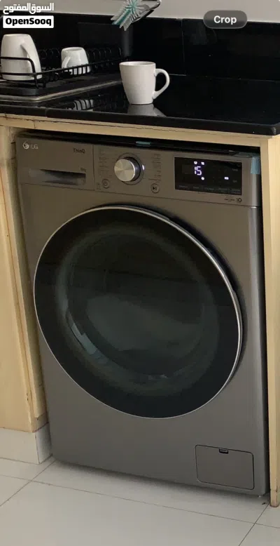 Washing Machine LG 9kg. Front Load Washer AI DD Steam ThinQ غسالة إل جي 9كج 2