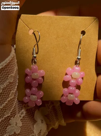 أساور وحلق من الخرز صنعت يدوياً Handmade accessories 4
