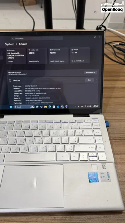 للبيع HP Pavilion x360 Convertible 14 كور i5 الجيل 11 شاشة لمس نظيف جدا ومريح وسلس 2