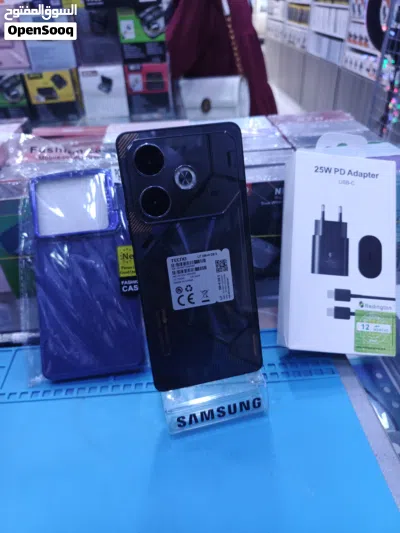 جهاز مشغل ايام Pova 6 256g 16ram مع كفر ولزقة بدون كرتونه متوفر توصيل 2