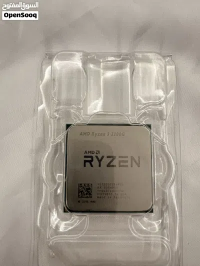 معالج R3 3200G مع كرت و مبرد بكرتونته بحالة وكالة 4