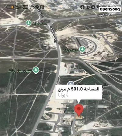 ارض سكنيه مميزه للبيع شمال منتزه ارزات وقريبه لعين رزات 3