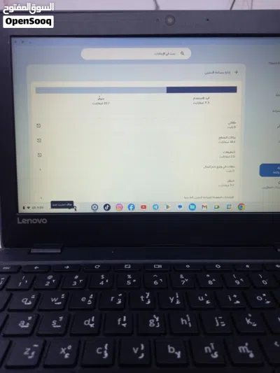 لابتوب لينوفو lenovo نظام التشغيل اندرويد يحتوي على سوق ابلي ينزل جميع برامج التلفون الذاكرة 32 4