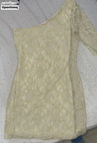 Brand New American Lace (Dantel) One-Shoulder Dress - Size Small 2