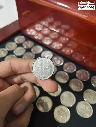 عدد 29 coins من فئة 25سنت cent كندي 2