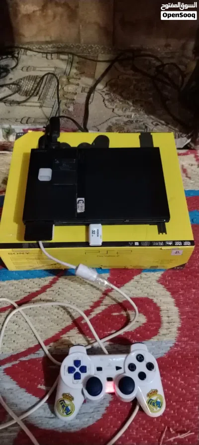 السلام عليكم بلي استيشن 2 غراضة كاملة استعمال شهرين + تلفزيون LG 2