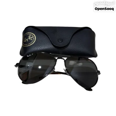 Ray-Ban RB3925 Aviator Max Polarized Sunglasses Black 002/48 62-16 Italy w/ Case 2