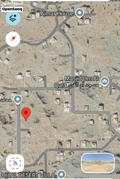 انا المالك ارض سكنيه في مرتفعات العامرات 6 كورنر 3