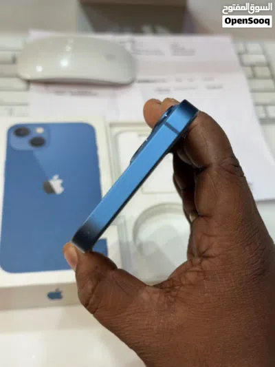 iPhone 13 BLUE 128GB BH 89% DEVICE WITH BOX SEALED CUT CONDITION 4