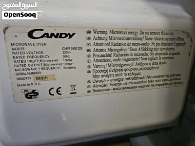 مايكرويف Candy CMW 3692 DS هو مايكرويف ظاهري،متنقل (Free-standing) 2