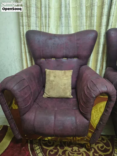 كنب صاله لون خمري 2