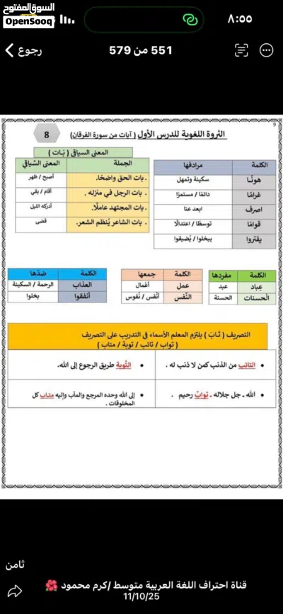 مدرس لغة عربية جميع المراحل 3