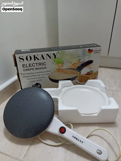 جهاز صنع الكريب Sokany 650 واط جديد بالكرتونة 2