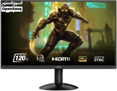 ارخص سعر في ليبيا شاشات تبارك الرحمن جدد ومتوفر كميات 120hz جديده من شركة AOC كميات 3