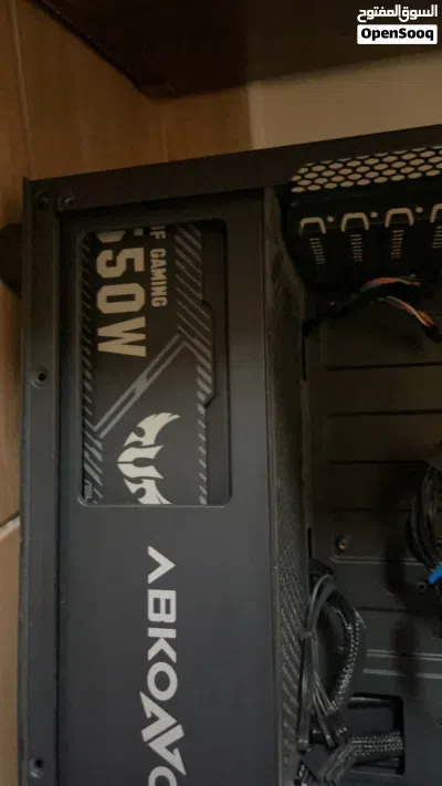 كيس قيمنق فارغ + باورسبلاي Gaming case 4 RGB FAN + power supply 550W 4