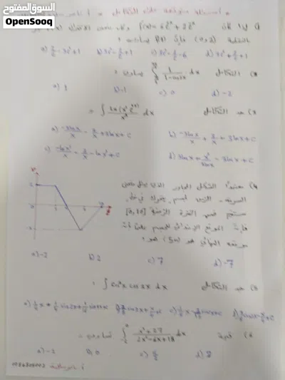 أستاذ رياضيات بخبرة كبيرة وكفاءة عالية على استعداد لاعطاء دروس خصوصية في مادة الرياضيات 2