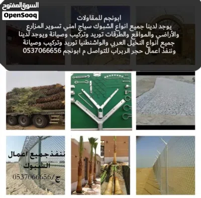 #شبوك سياج فنس شبك اسوار نخل نخيل فسايل نقايل فروخ جثايث نخل واشنطني 2