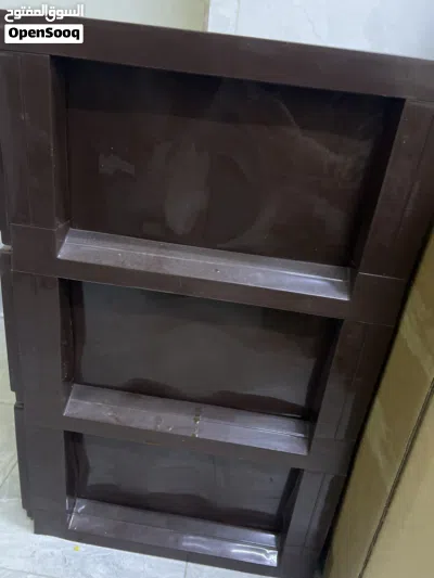 Wooden 3-Tier Storage Drawer 2 pieces set 3