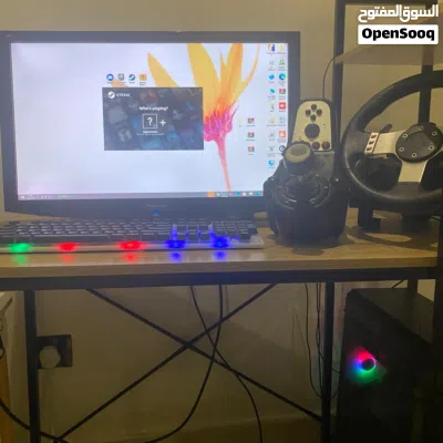 PC كمبيوتر ألعاب كامل مع شاشة ودركسون G27 جاهز للاستخدام 3