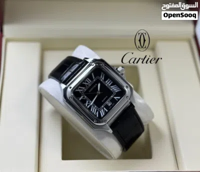 ساعات كارتيير (Cartier) الرجالية الراقية - فخامة الجلد الفاخر متوفر حصرياً لدى براند للساعات 2