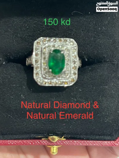 Natural Emerald & 54 Natural Diamond ring 2